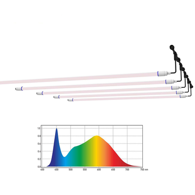 1.2m Vertical Farming T8 Tube Grow Light None Dimming For Vegetable Grow